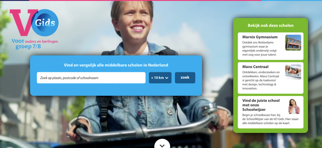 Website optimalisatie voor VO Gids
