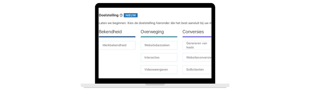 Linkedin advertentie doelstelling bepalen