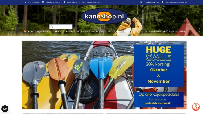 website optimalisatie kanoshop door onze internet marketeers